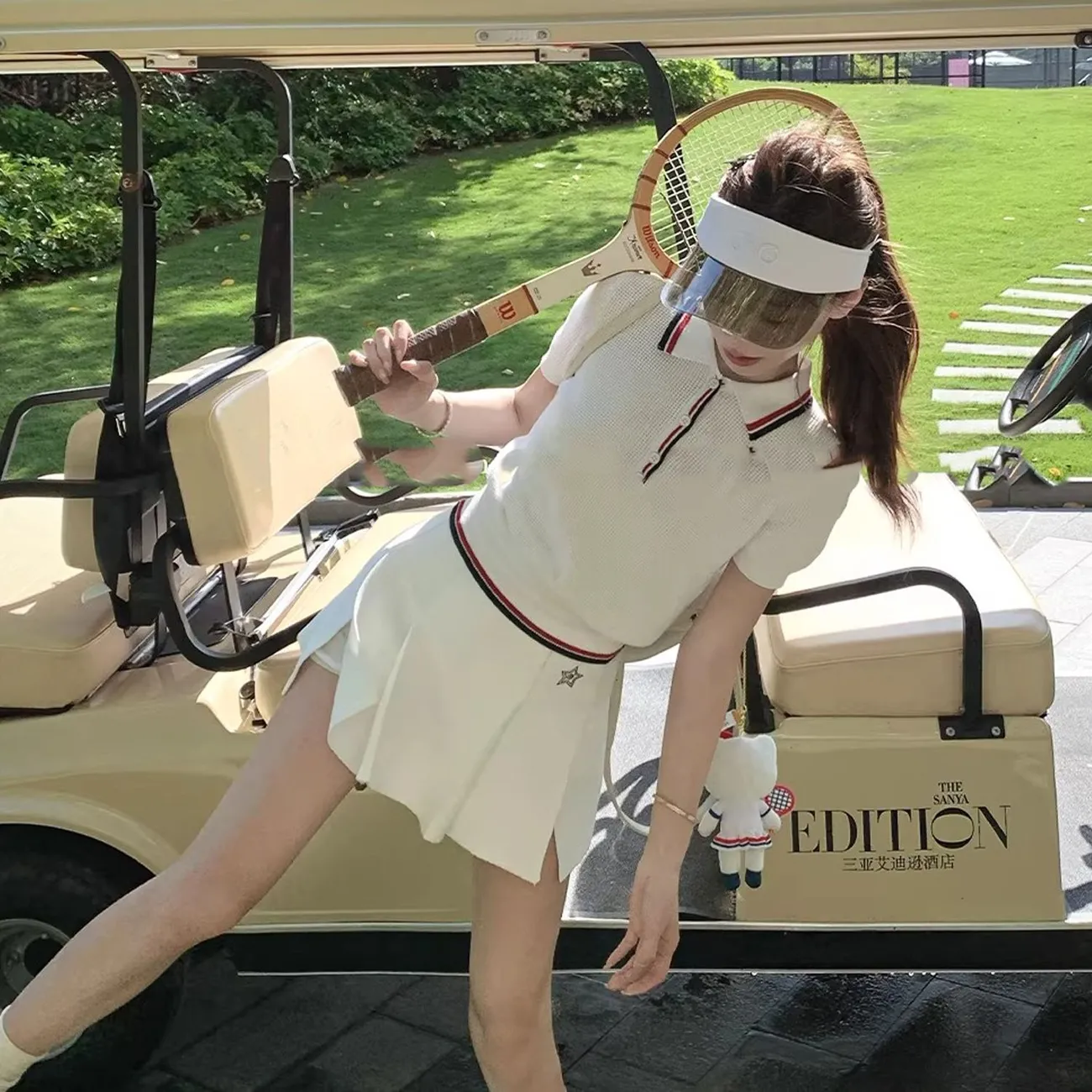 Golf Equipment For Women - Letnia damska tenisowa seria: golfowa spódnica