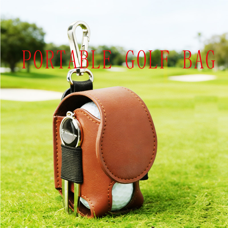 Golf Equipment Kit - Torba na piłki golfowe PU, dwuczęściowy