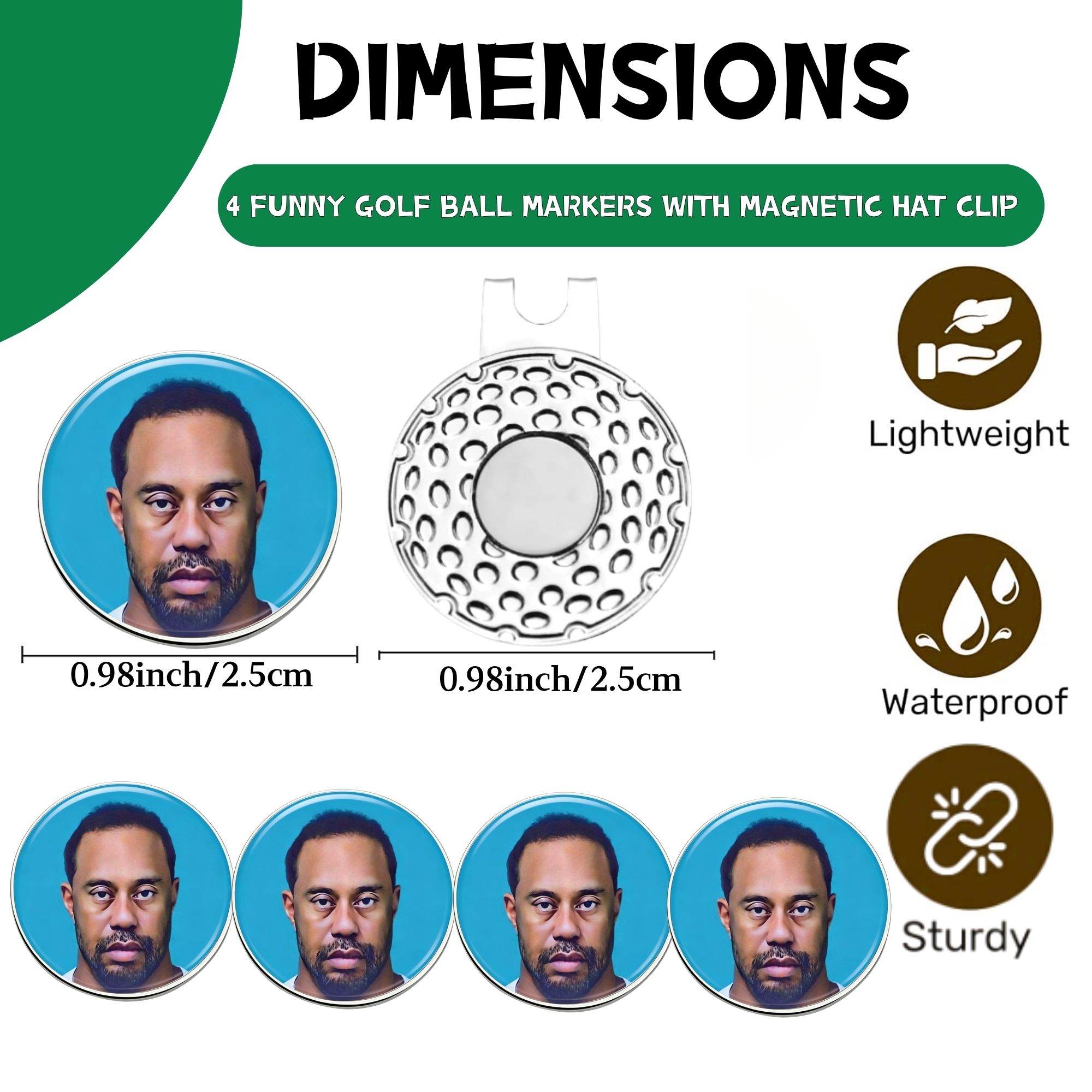 Zestaw 4 markerów do piłek gol – Ball Marker Set recenzja i cena