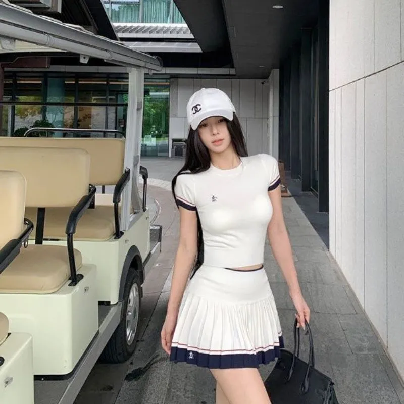 Koreański letni dwuczęściowy k – Golf Equipment For Women recenzja i cena